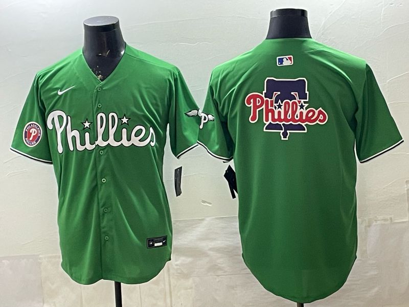 Men 2026 Philadelphia Phillies Blank Green Game Nike MLB Jersey 006->philadelphia phillies->MLB Jersey